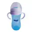 Mamadera Biberon Tetero Con Manilla Super Baby 330 Ml Bebe (celeste)