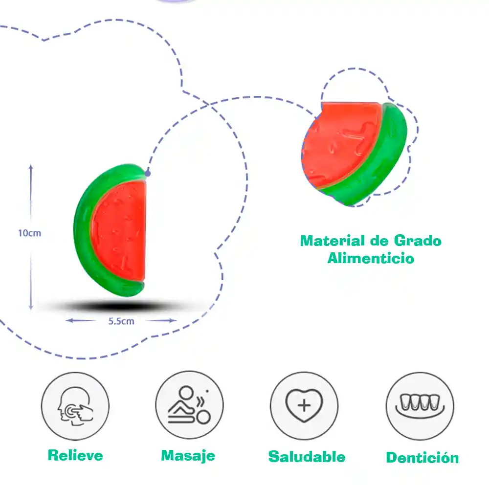 Mordedor De Gel Enfriable Para Bebe Rasca Encias (choclo)