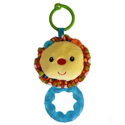 Sonajero Peluche Mordedor Agua Rasca Encias Dentincion Bebe (leon)