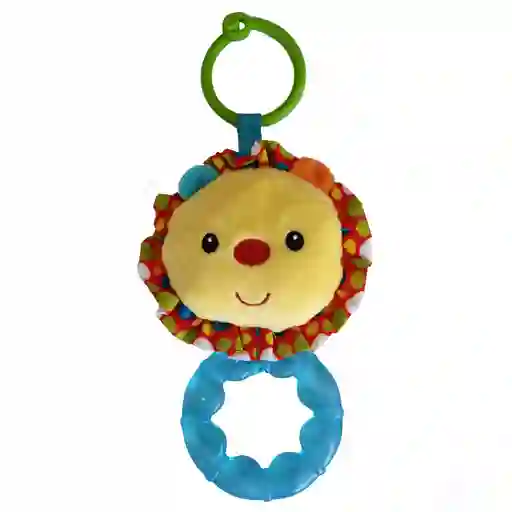 Sonajero Peluche Mordedor Agua Rasca Encias Dentincion Bebe (leon)
