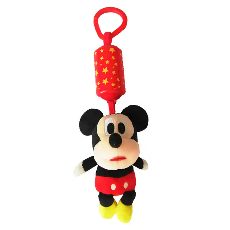 Juguete Sonajero Peluche Disney Colgante Cascabel Cochecito Mickey