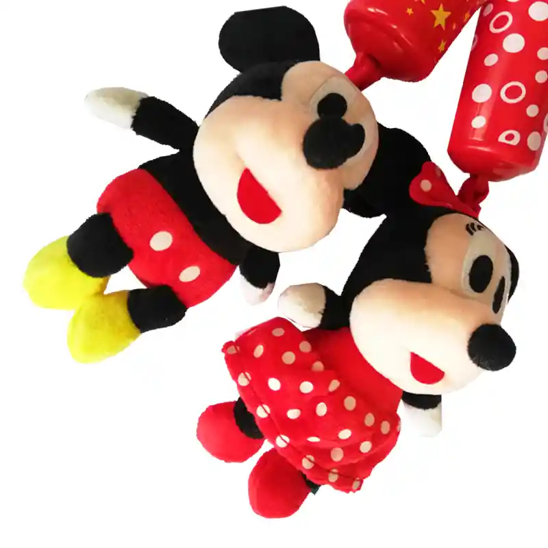 Juguete Sonajero Peluche Disney Colgante Cascabel Cochecito Mickey