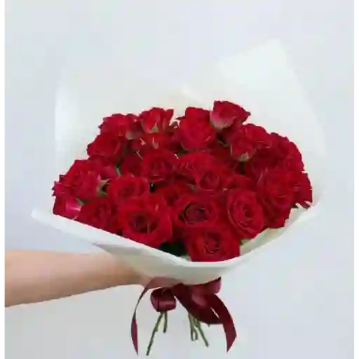 Ramo De Mini Rosas Rojas (10 Varas 30 Flores