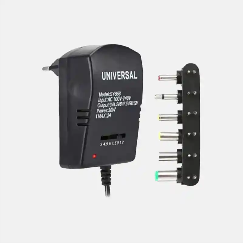 Cargador Universal 30w (irm-10193) Fuente De Alimentación Regulable 6 Puntas
