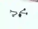 Set 5 Piercing Acero Quirúrgico Nariz Nostril Negro