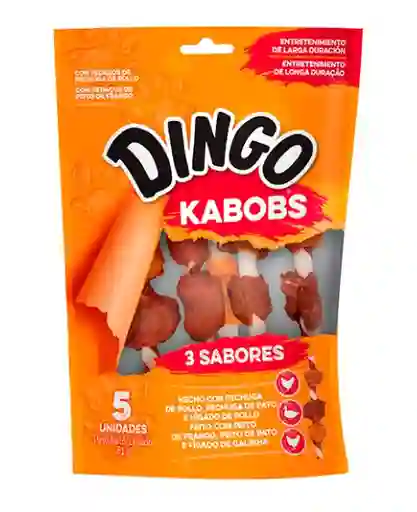 Snack Perro Dingo Triple Flavor Kaboob 5 Unidades
