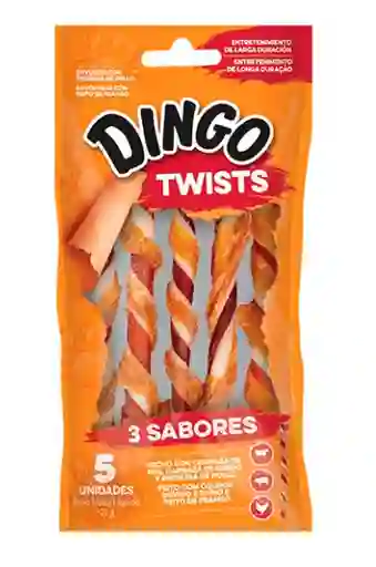 Snack Perro Dingo Triple Flavor Twist 5 Unidades
