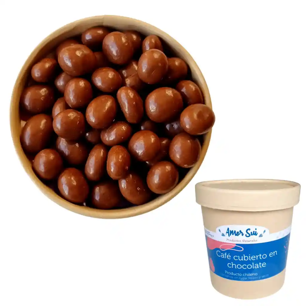 Granos De Café Cubiertos En Chocolate