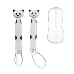 Pack 2 Cucharas De Silicona Suave Para Bebés Alimentos Libre De Bpa (blanco)