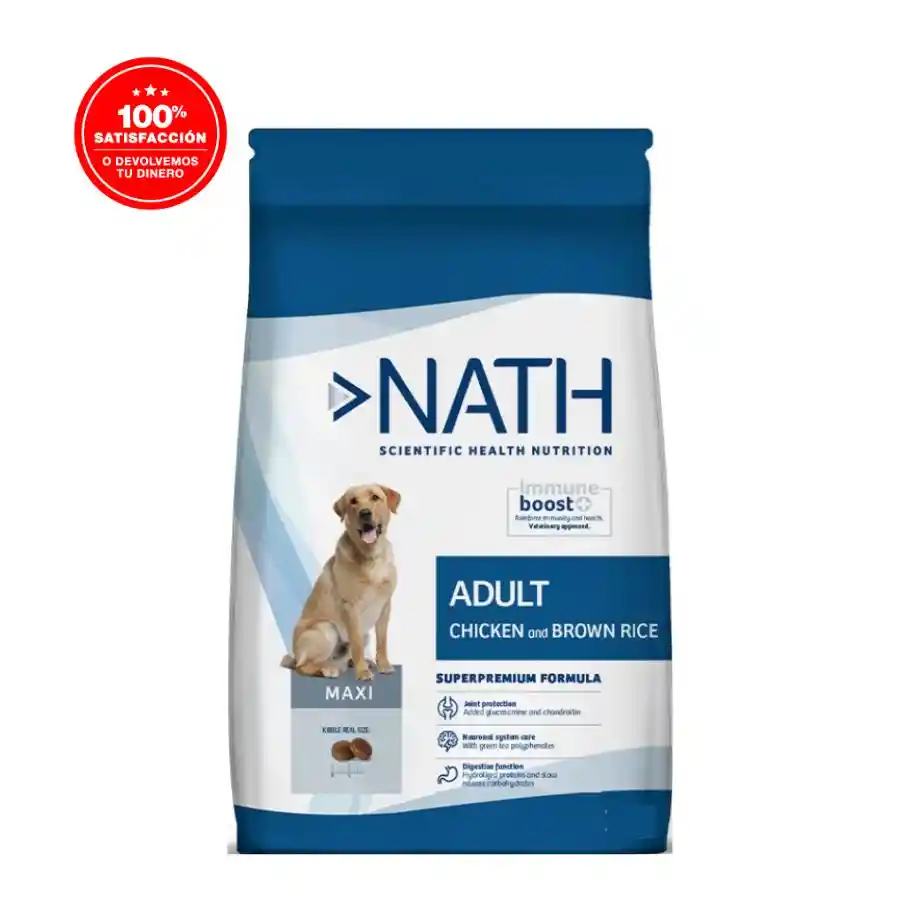 Nath Adulto Maxi Sabor Pollo & Arroz Café 3 Kg