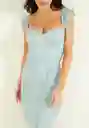 Vestido Guess Christel Dressf G7gg Celeste Talla M