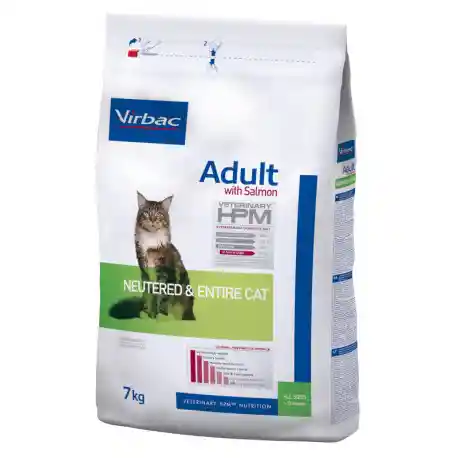 Virbac Hpm Adult Cat Salmon Neutered & Entire 7 Kg