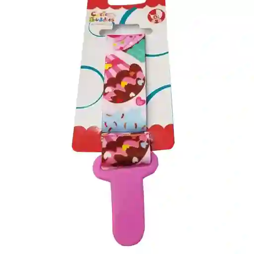 Porta Chupete De Cinta Clips De Tela Para Bebe Afirma Tete (cupcake)