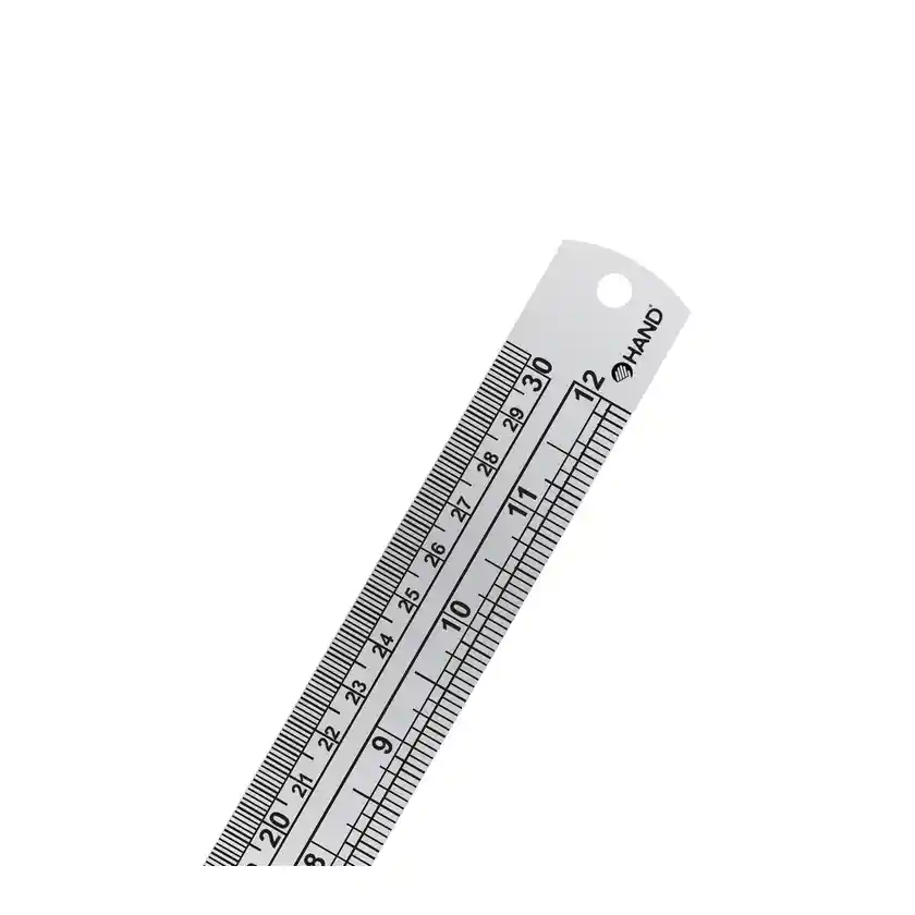 Regla Metalica Acero Inox 30cms