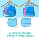 Babero Impermeable Ajustable Eva Con Recolector Migas Bebe (conejita Lentes)