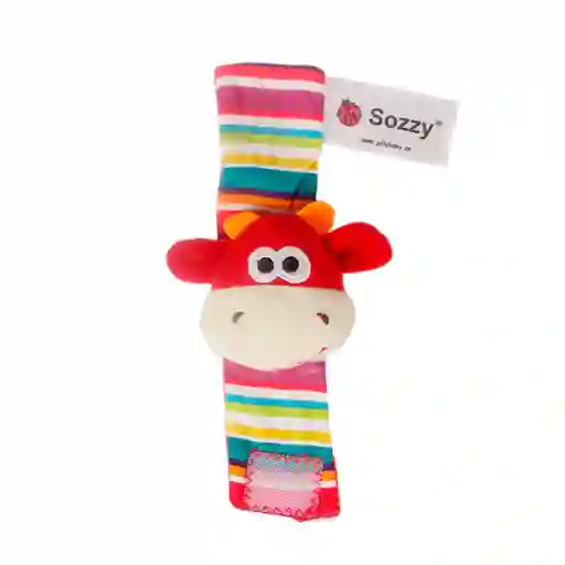 Sonajero Para Bebe Pulsera Estimulación Temprana Cascabel (vaca)