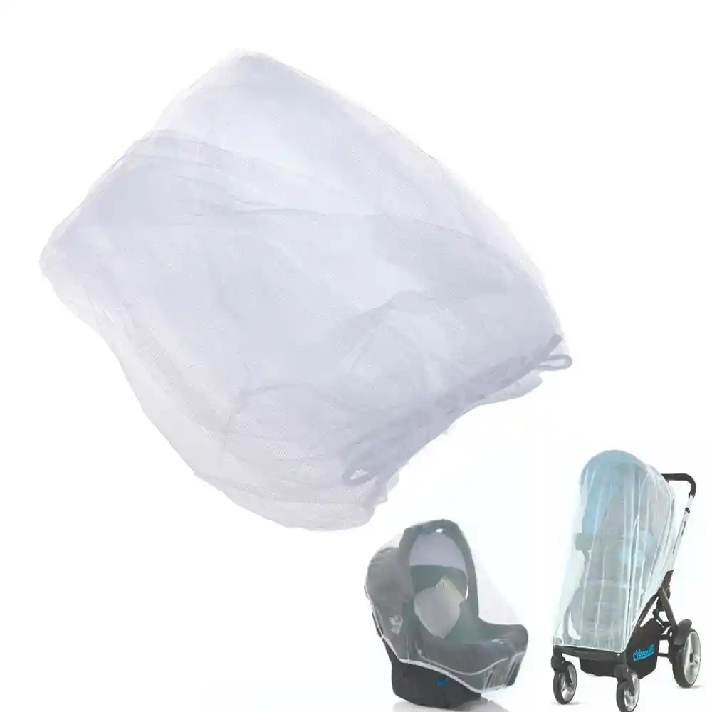 Mosquitera Universal Para Cochecito Portabebes Y Moises (blanco)