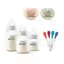 Set Avent 9pzs Mamaderas-cucharas-chupetes Cereza