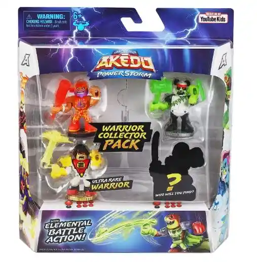 Legends Of Akedo Powerstorm Warrior Collector Pack1 Figuras 4x