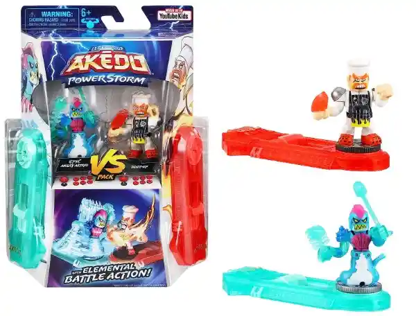 Legends Of Akedo Powerstorm Pack Epic Briny Vs Bun Burner