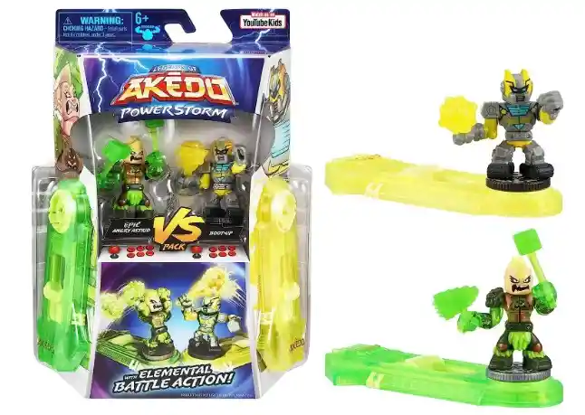 Legends Of Akedo Powerstorm Pack Epic Angry Astrid Vs Boot-up