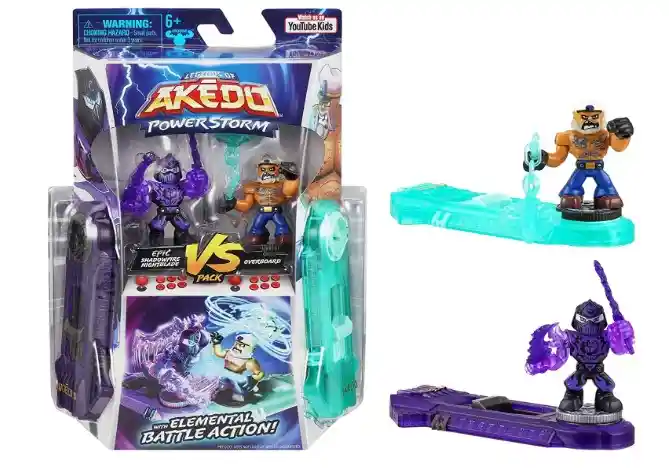 Legends Of Akedo Powerstorm Pack Epic Shadowfire Nightblade Vs Overboard