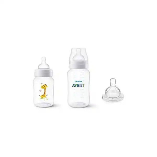 Set Avent Mamaderas Anticolic-chupetes-cucharas Térmicas Tortuga