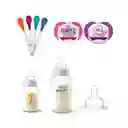 Set Avent Mamaderas Anticolic-chupetes-cucharas Térmicas Pinguino