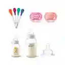 Set Avent Mamaderas Anticolic-chupetes-cucharas Térmicas Pink