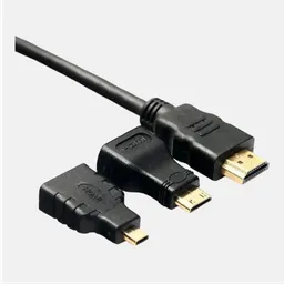 Cable Hmdi Con Adaptadores Mini-hdmi Y Micro-hdmi
