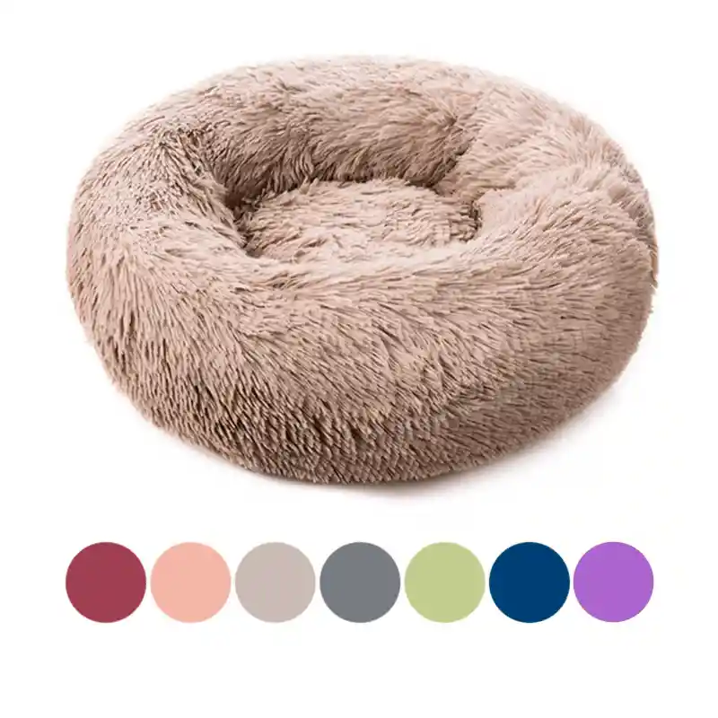 Cama Antiestrés Para Gato Color Beige