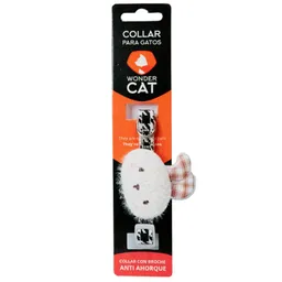 Collar Diseño De Conejo Para Gatos Color Blanco