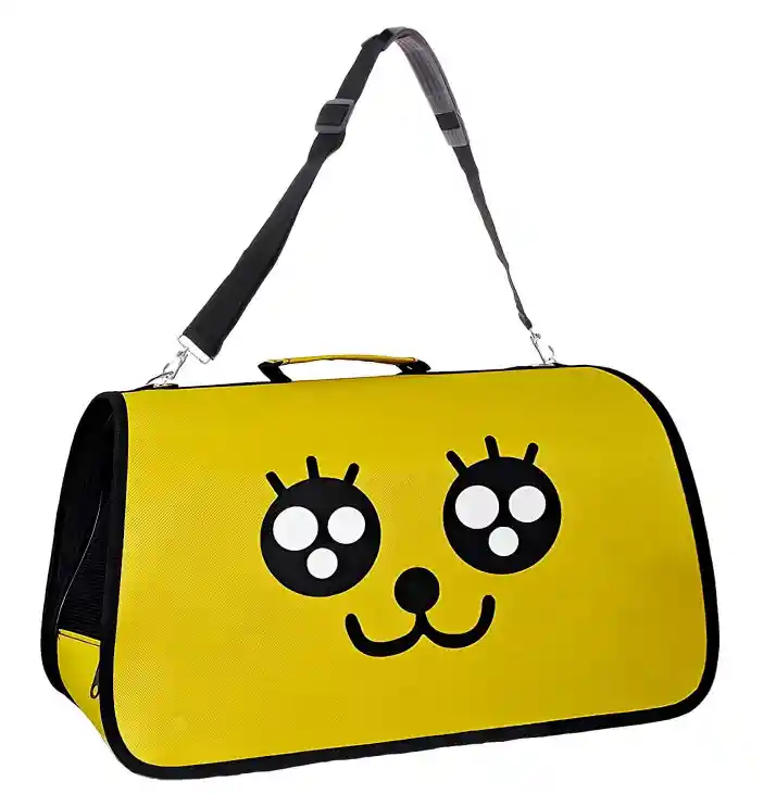 Bolso De Viaje Para Mascotas Talla M Color Amarillo