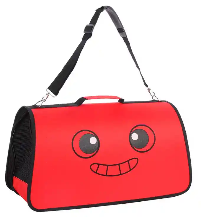 Bolso De Viaje Para Mascotas Talla L Color Rojo