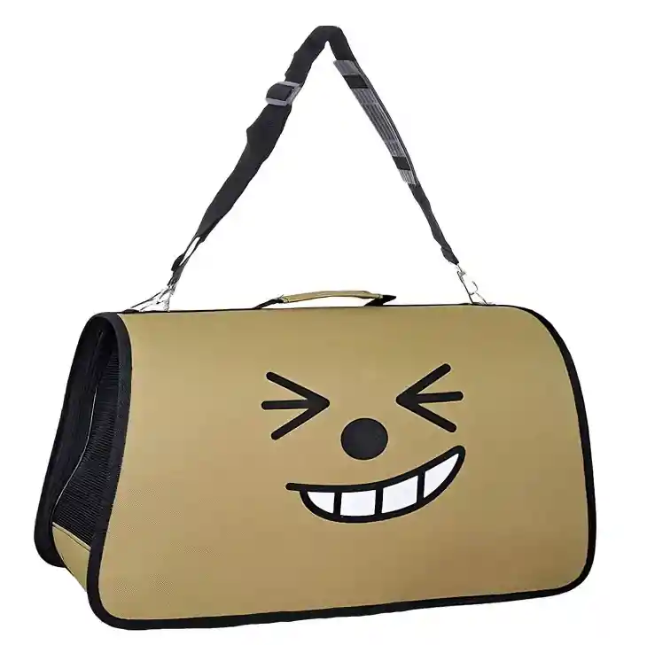 Bolso De Viaje Para Mascotas Talla L Color Café