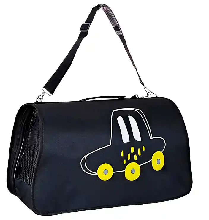 Bolso De Viaje Para Mascotas Talla L Color Negro