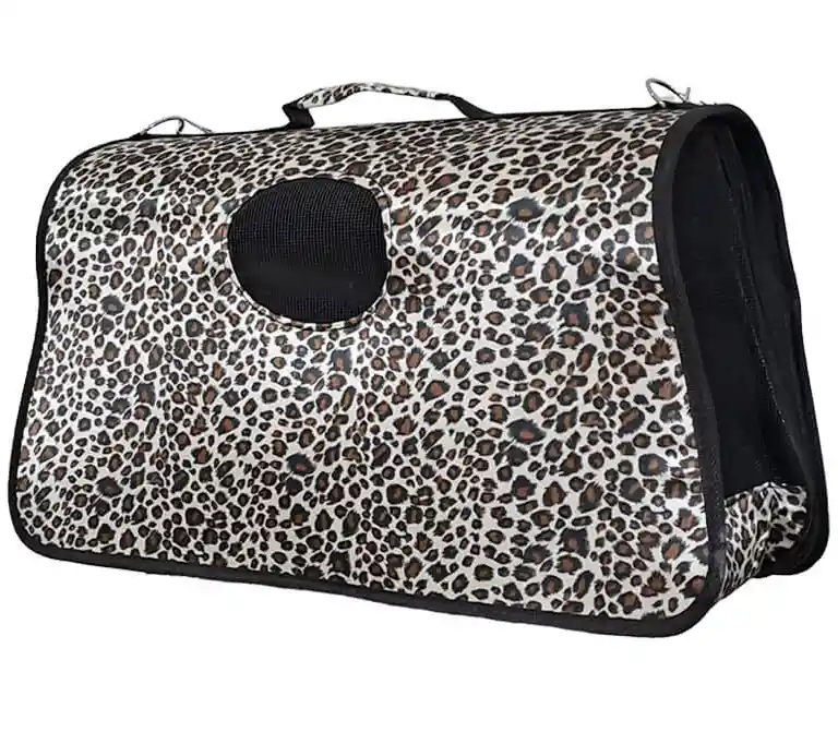 Bolso Transportador De Mascotas Diseño Animal Print