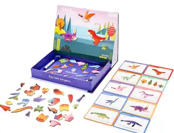 Mieredu Estuche De Arte Magnético Mundo Dinosaurio