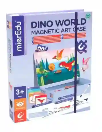 Mieredu Estuche De Arte Magnético Mundo Dinosaurio