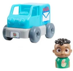 Cocomelon Vehículo Build A Car 4 Piezas Cody Mail Truck