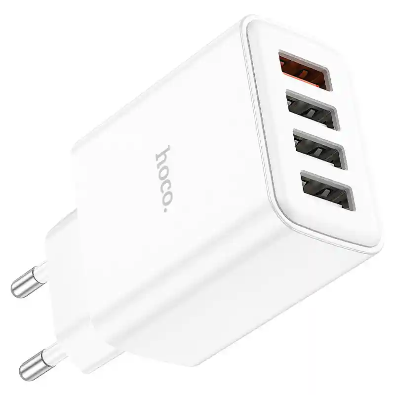 Adaptador Cargador Usb Multipuertos Carga Rapida 28w