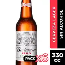 Six Pack Budweiser Zero Botellin 330ml