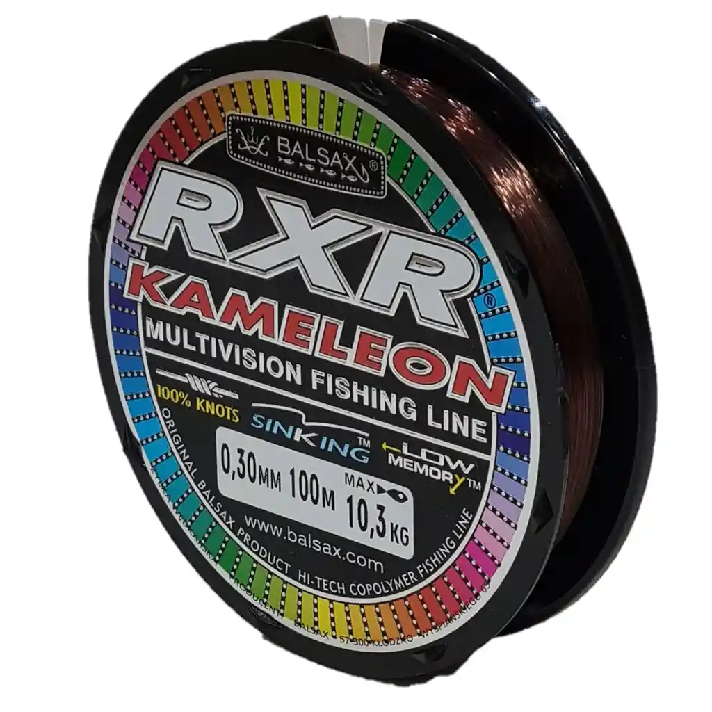 Nylon Pesca Balsax Rxr Kamele 0,30mm 100mt 10kg Dark Rubin Sinking