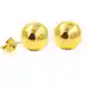 Pendientes Esferas Hipoalergénicos De 4mm Chapados En Oro 14kl