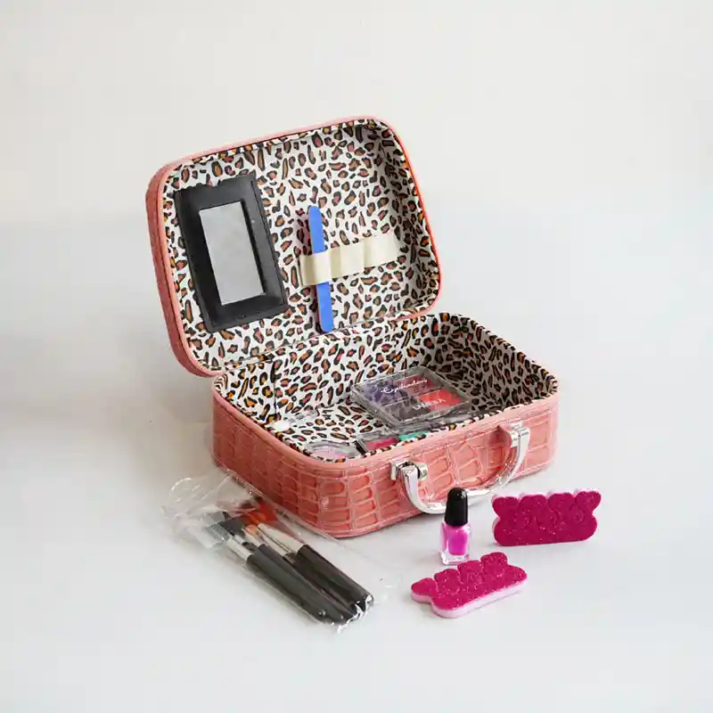 Kit De Maquillaje Para Niñas Pequeños Con Bolsa De Cosmético