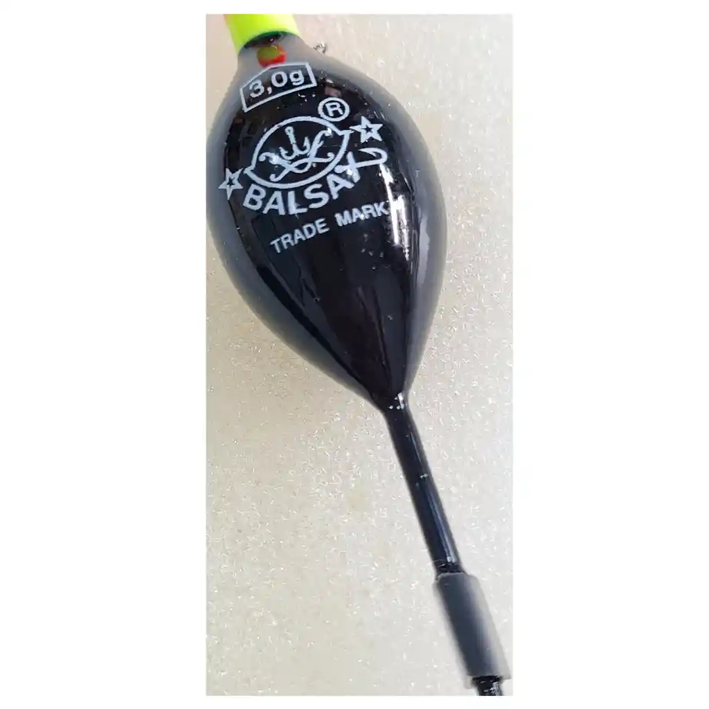 Flotador Balsax Salva 3grs 9cms Negro Madera Balsa