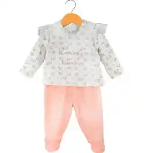 Conjunto De Plush Floral 0-3m