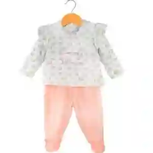 Conjunto De Plush Floral 3-6m