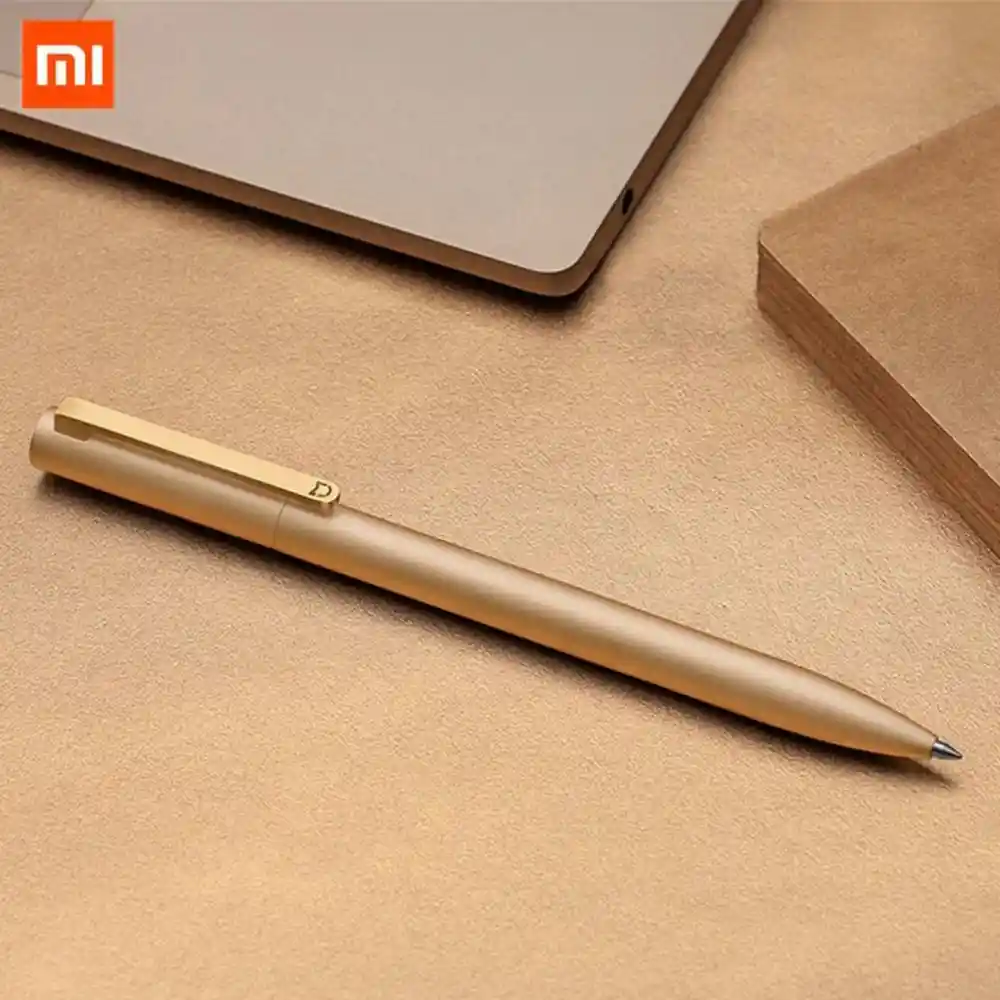 Xiaomi Bolígrafo 05mm Metal Rotating Sign Pen Oro