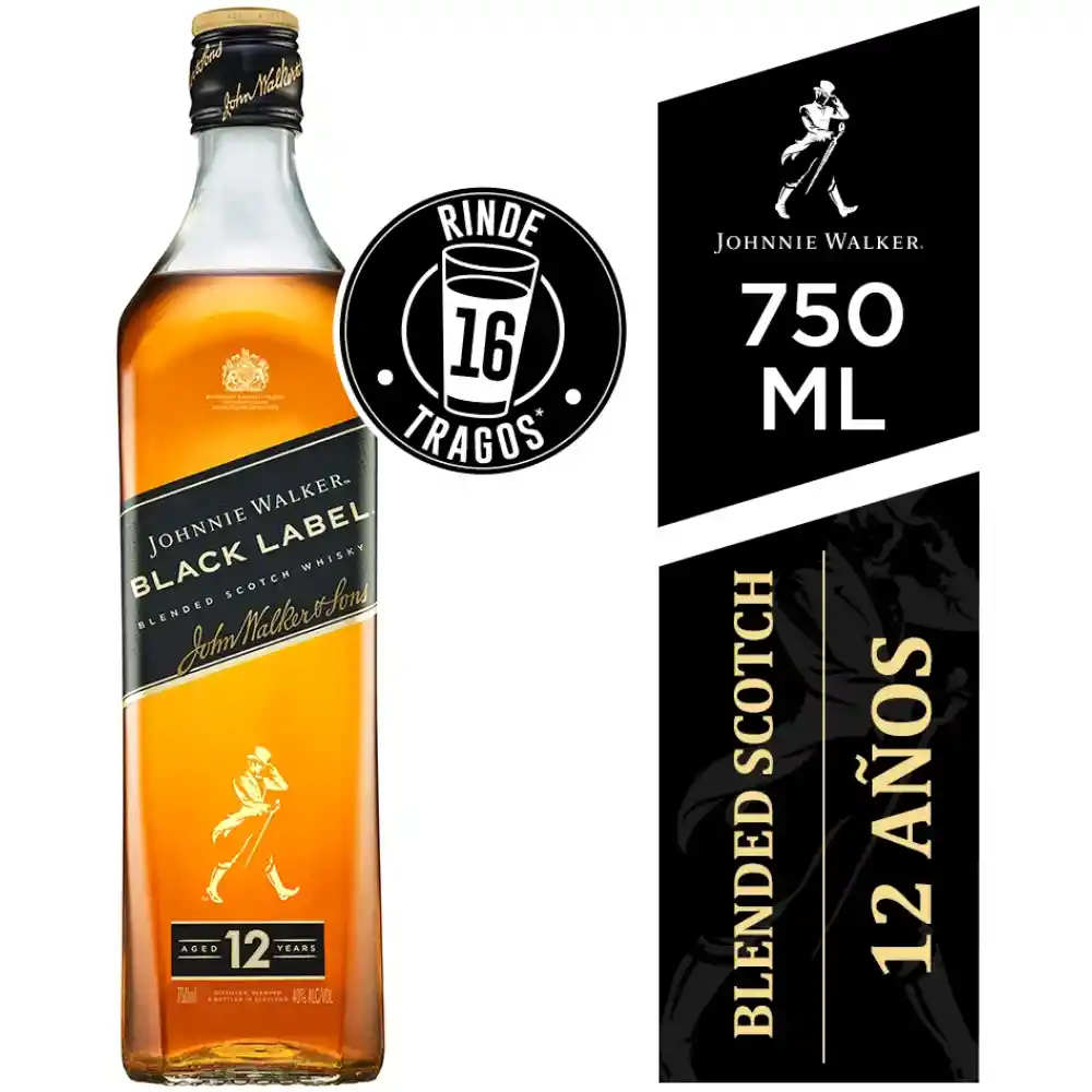 Johnnie Walker Black Label 40° G.l. 750ml